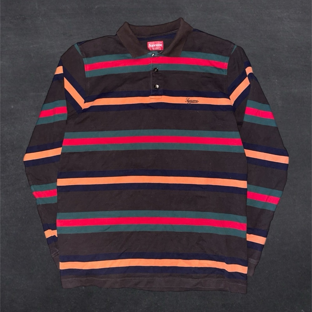 Supreme Gucci Long Sleeve Polo Striped Rugby